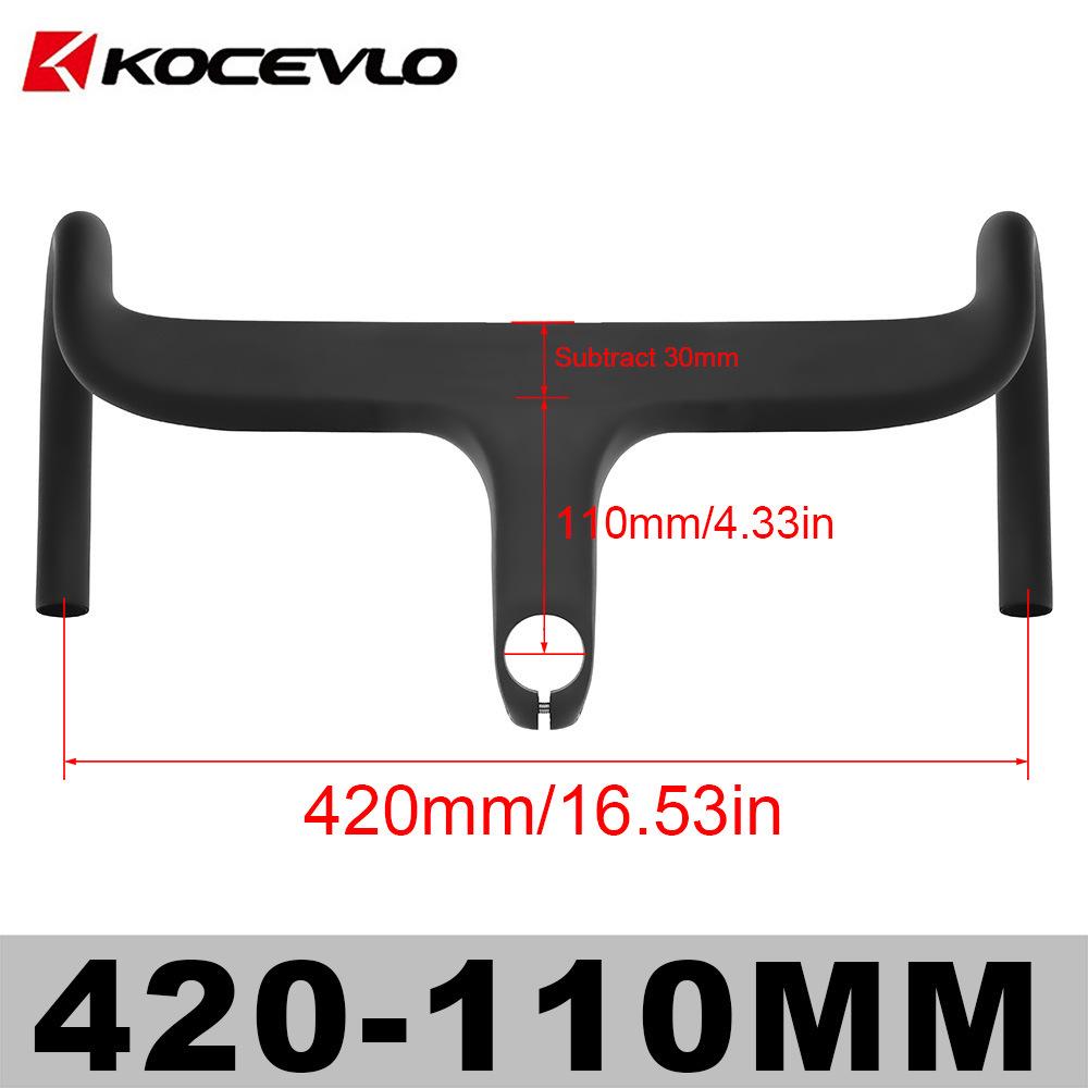 

KOCEVLO R03 Carbon Road Bike Integrated Drop Handlebar with Spacers R03 Integrated Drop Bar