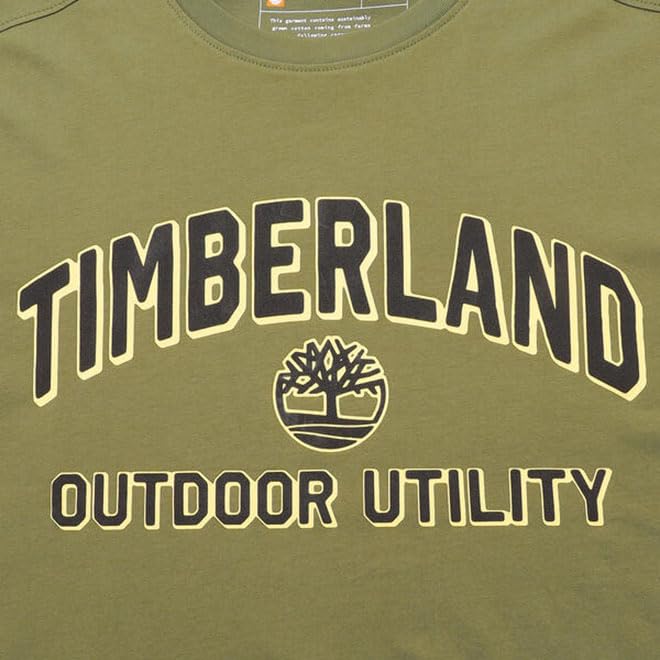 Timberland Men's SPHAGNUM Short Sleeve Logo Graphic T-Shirt, Size M (TB0A42T5EG51)