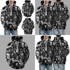 Soft And Comfortable 3d Printed Skull Hoodie For Men And Women With Drawstring Hood