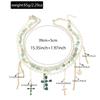 Pearl Neck Chain, Accessories Women's Fashion Green Tassel Diamond Cross Collarbone Chain