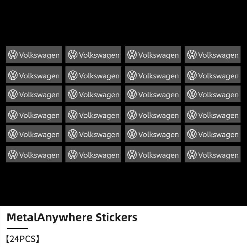 3D Metal Car Emblem Letter Decorative Stickers Badge Decal For Volkswagen VW Passat Golf Tiguan Polo M178 Scirocco Jetta CC Touareg