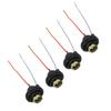 4 Packs Tail Light Socket Pre Wired Water Resistant DC12 To 24V 1156 BA15S Taillight Bulb Socket Hol