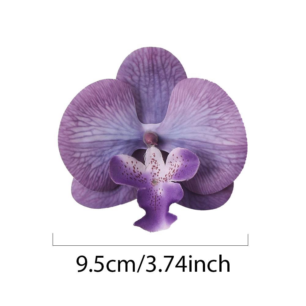 3/5/10Pcs Butterfly Orchid Artificial Flowers for Home Room Decoration Wedding Bridal Accessories Headwear Hair Clips DIY Gifts