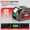 588VF Rechargeable Lithium Ion Battery With Battery Indicator For Makita BL1830 BL1840 BL1850 Power Tool Battery EU Plug