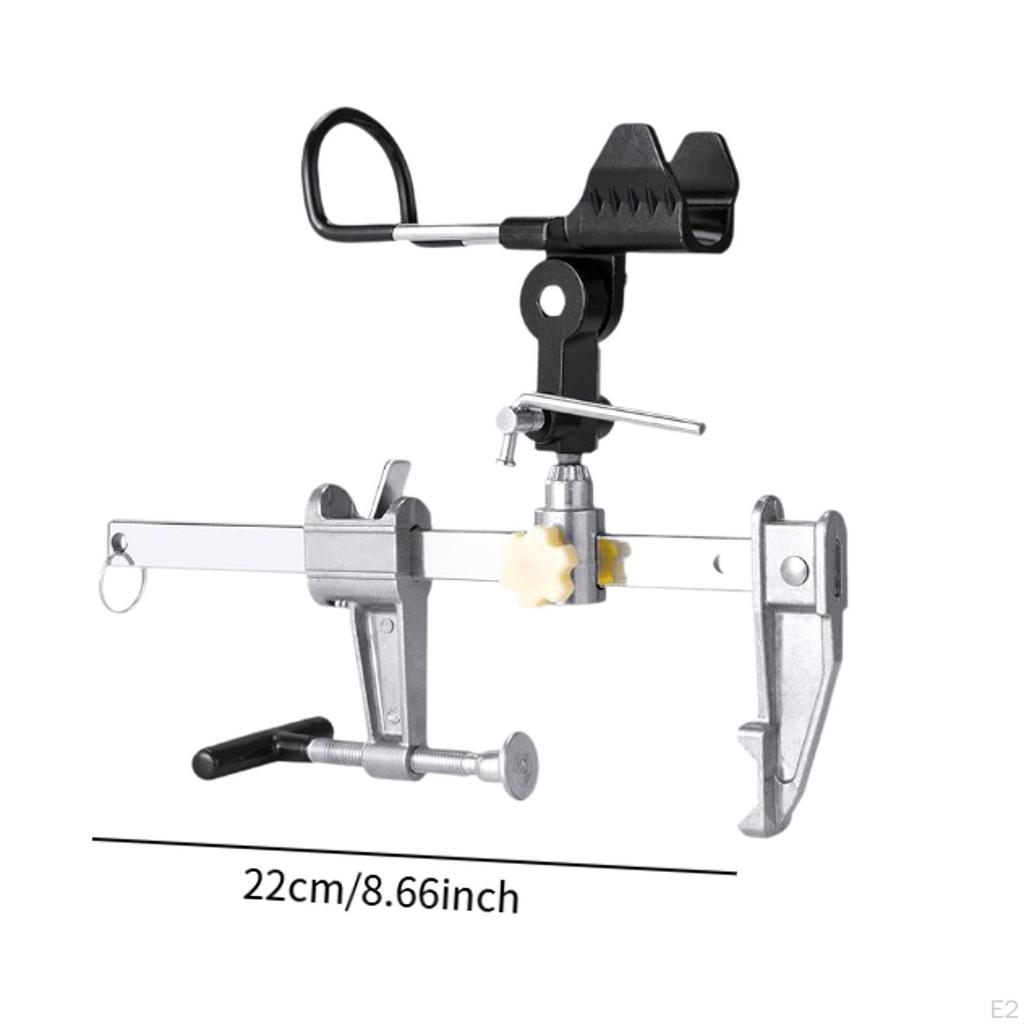 Bridge Fishing Stand Rod Holder Universal Flexible Easy Installation Degree Rotate Pole