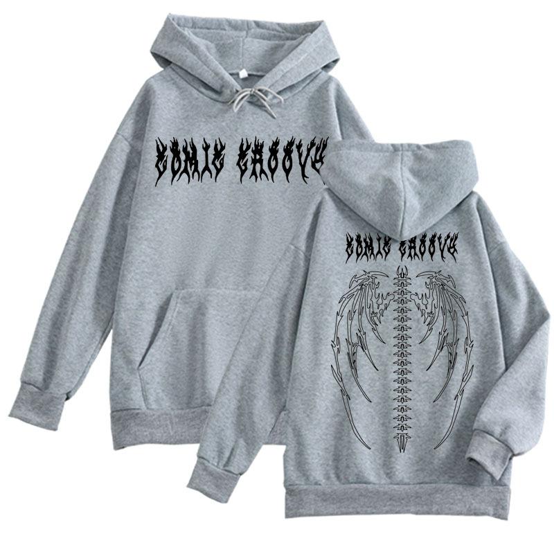 

2025 European and American Dark Style Printed Sweatshirts for Men and Women Gothic Couple Hip-hop Harajuku Tops 3XL