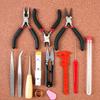 Handmade Small Jewelry Tool Set Nose Pliers Glue Storage Box Rings