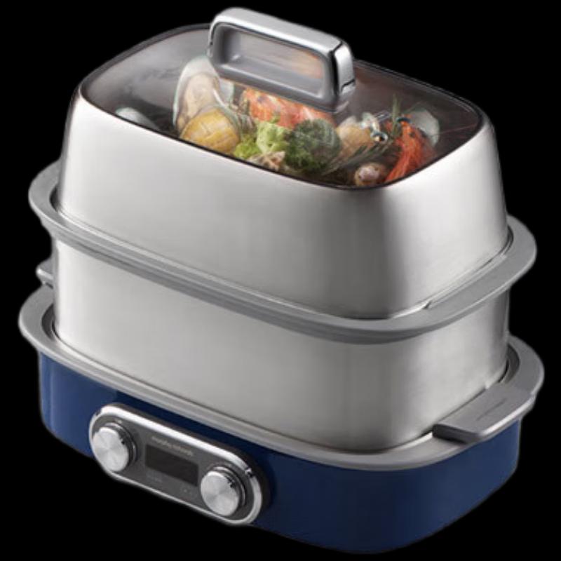 Многофункциональный электрический пароварка Morphy Richards MR1168 12 л, вилка CN (адаптер в комплекте)
