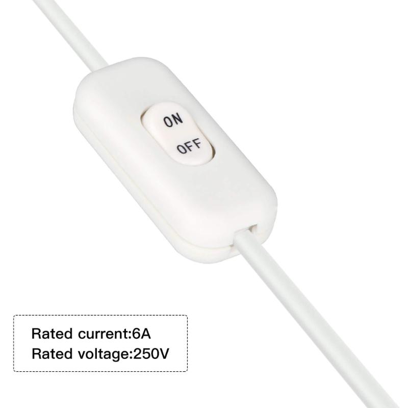 2Pcs Inline Cord Switches Lamp Control Appliance Switches Replacement Control Lamp Switches for Lamp, Small Devices