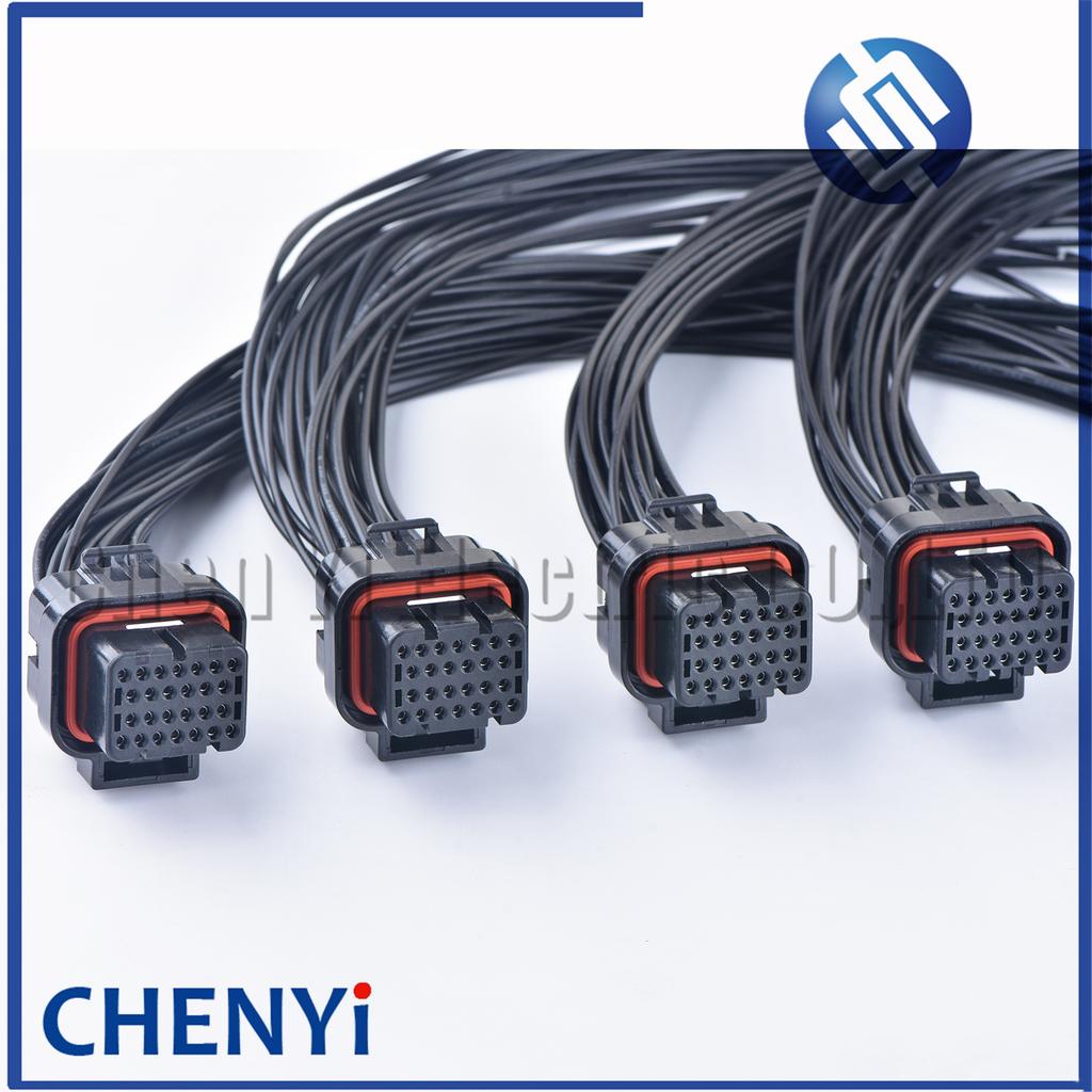 26 Pin Auto ECU Computer Connector Oil Gas Electrical Plug 3-1437290-7 3-1437290-8 1473416-1 1473416-2 With 30cm or 200cm Wires