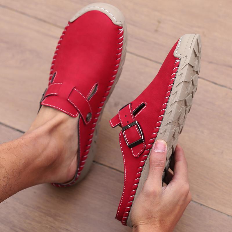 Outdoor Freizeit Le Fu Schuhe Herren Baotou Hausschuhe Baotou Anti-Rutsch Flache Schuhe Haus Innen Hausschuhe Hausschuhe