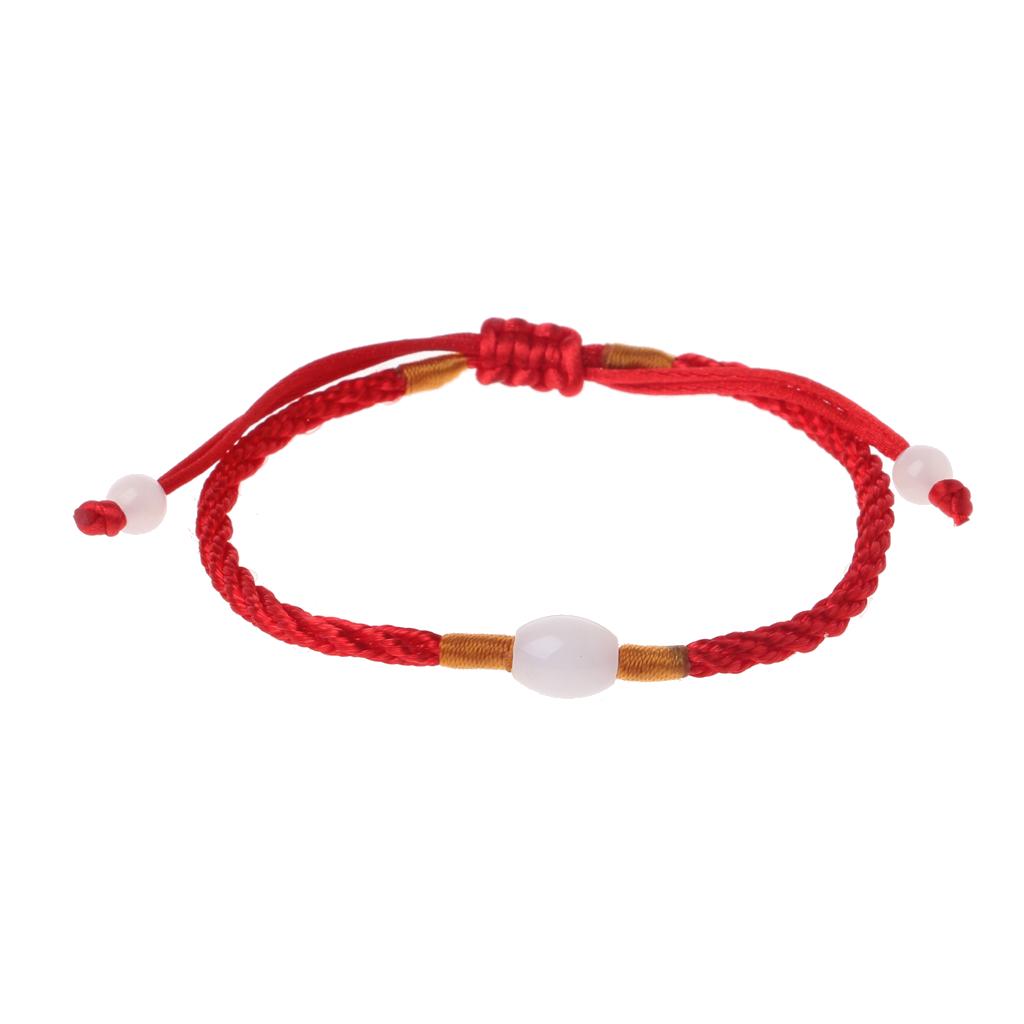 Ethnic Style Braid Red Rope Bracelet Hand-woven Bracelet Amulet Gift for Friends