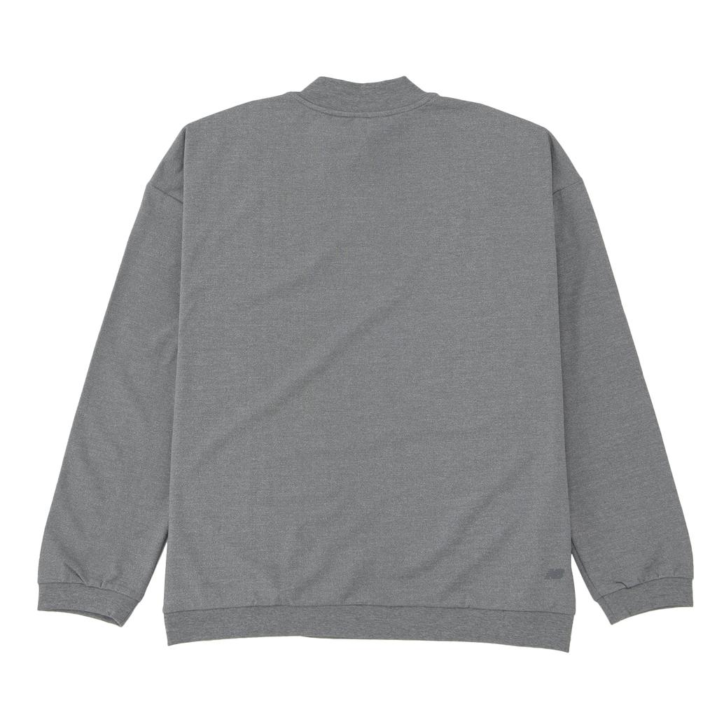 New Balance Sweatshirts Men's Gray Half Turtleneck Moderate AMT25003-HG