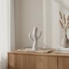 Modern Plant Statue Creative Design Figurine Minimalist Colorful Resin Ornament for Living Room,