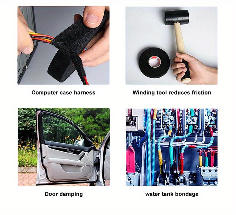 Heat-resistant Adhesive Cloth Fabric Tape For Automotive Cable Tape Harness Wiring Loom Electrical Heat Tape 9/15/19/25/32MM