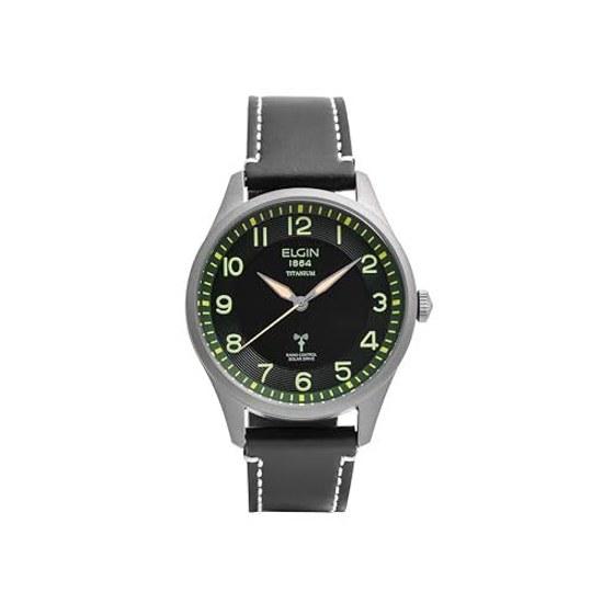 ELGIN Titanium Radio-Controlled Solar Watch FK1431TI-GRP