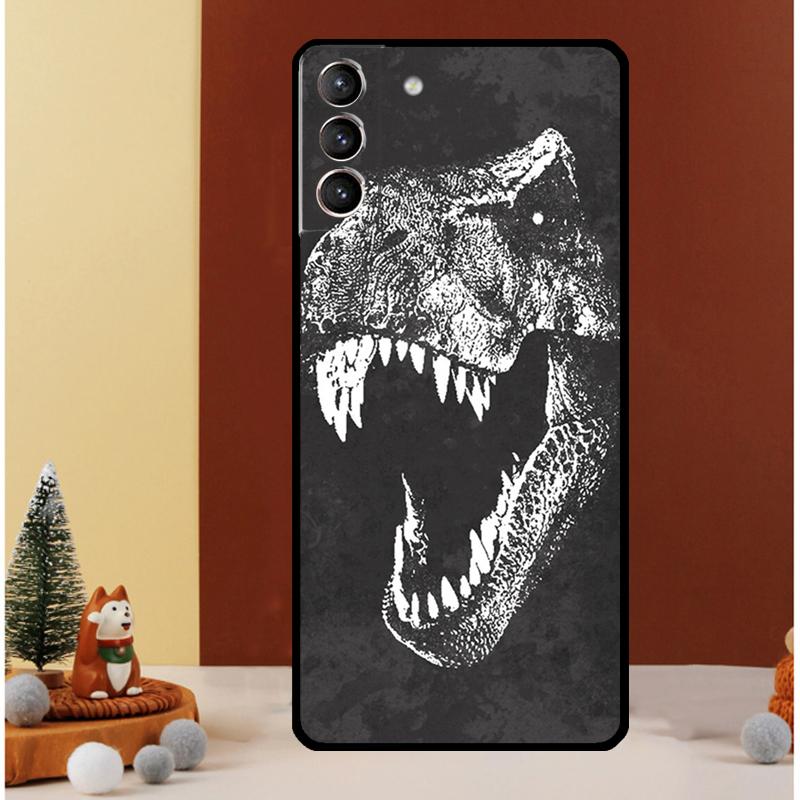 Cute Dino Dinosaur Case For Samsung Galaxy S25 S26 Ultra S20 S21 S22 S23 S24 Ultra S10 Plus S25 FE Cover Funda
