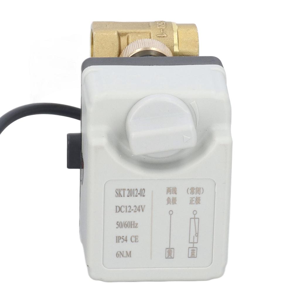 Motorisiertes Kugelhahn Manuell Automatisch 2-Draht 2-Wege Normalerweise Geschlossen DN15 Elektrisches Kugelhahn DC12‑24V