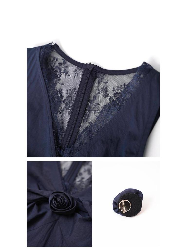 NEWOPEN 2025 French Sexy Loose Sleeveless Vest Dress C3253