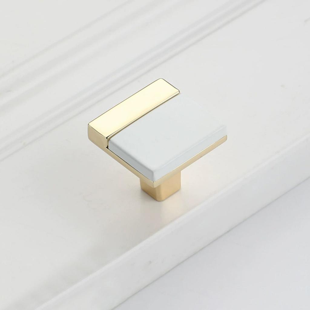 2pcs Single Hole Cabinet Handles for Dresser Drawers Bedside Table Kitchen Cupboard with Screws Closet Pulls
