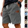 Heren zomerbroek corduroy broek heren casual trekkoord herenbroek met zakken ademend ontwerp zomerbroek voor mannen