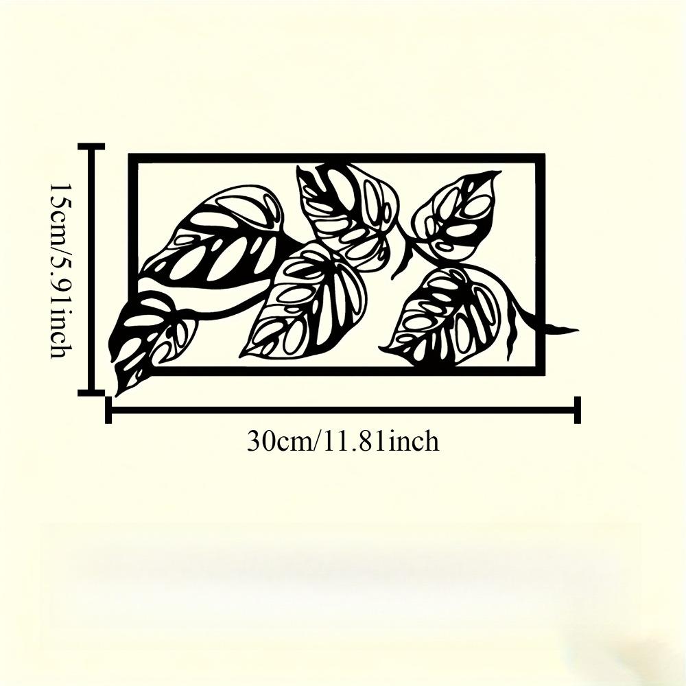 Metal Leaf Wall Art Rustproof Sculpture Outdoor Garden Decor
