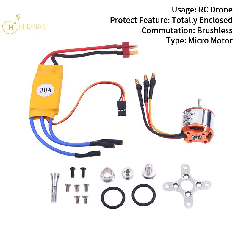 Model aircraft accessories Brushless Motor with 30A Brushless ESC Motor Speed Controller for RC Drone