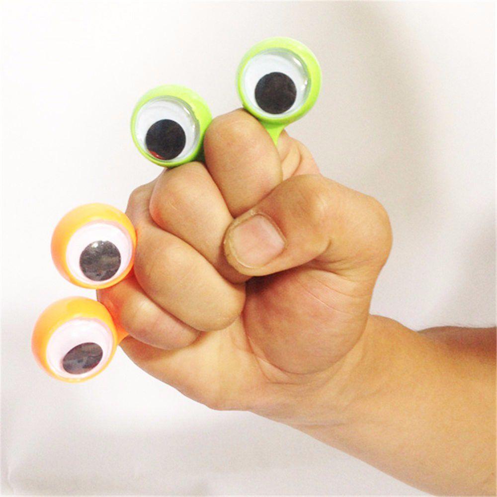 Ring Move Eyes Toys Anti-stress Toys Finger Cool Toys Wiggle Eyes Toy Eye Finger Puppets Eyes Ring