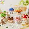 MOC Cute Mushroom Bouquet Potted Plant Micro Building Blocks Model DIY Home Desk Decoration Brick Toy For Children