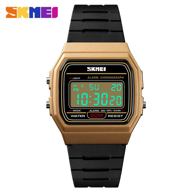 

The electronic watch is in an ins style, sporty, trendy and simple style, a Korean version for student girls золотой