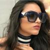 Square Oversized Sunglasses Women Luxury Brand  New Designer Gradient Sun Glasses Big Frame Vintage Eyewear UV400