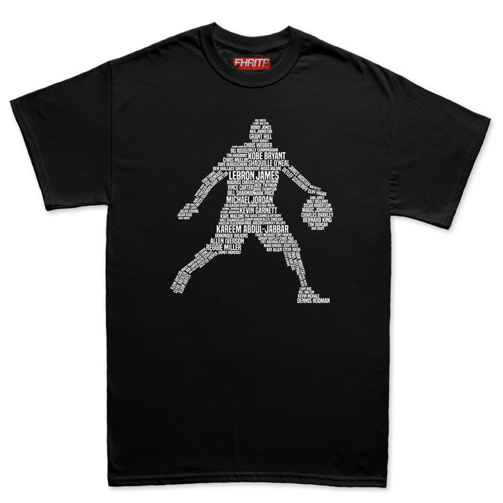 Mens Basketball Player Legends Tribute T-Shirt Tee Top T-Shirt