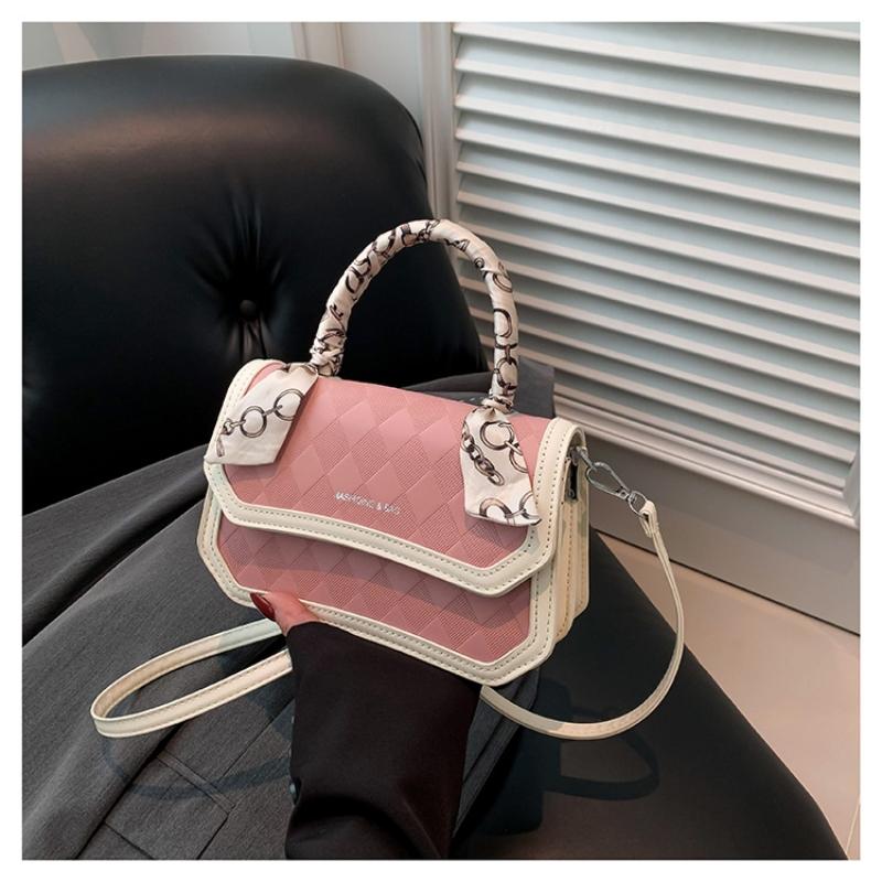 Simple Fashion Clash Handbag Cosmopolitan Lingerie Ladies Satchel Trendy Scarf Hundred Shoulder Crossbody Bag PU