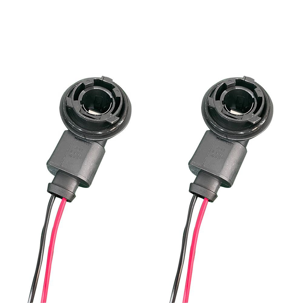 2set 6R0953123A Bulb Lamp Holder Socket with Wiring Harness For VW