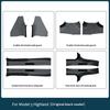 For Tesla Model 3 Highland ABS Car Front Rear Door Sill Protector Threshold Strip Waterproof Anti-kick Guard Panel Accessories Interior Mirrors 6