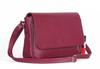Vera Pelle - Leather Messenger Bag Made of Italian Genuine Leather, Plum