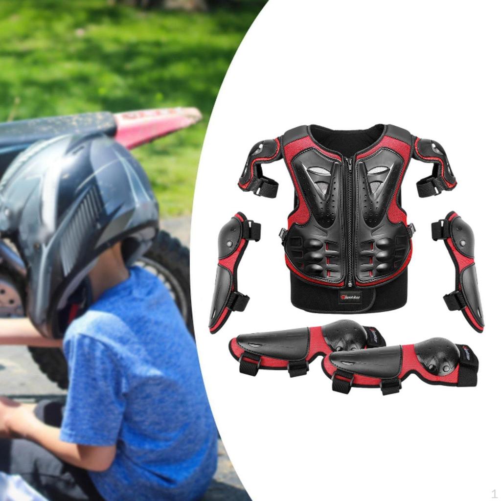 Kinder Motorrad Schutz Anzug Brust Wirbelsäule Zurück Protector Dirt Bike Ausrüstung für Reiten Motorrad Im Freien
