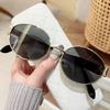 Oval Frame Uv400 Sun Protection Sunglasses Retro Travel Wear Simple Uv Resistant Glasses Small Frame Eyeglasses For Women Men