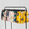 Women's Summer Cotton Silk Drapey Floral Shorts with Elastic Waist