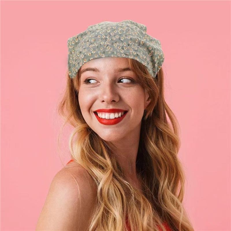Summer Printting Hair Scarf Scrunchies Vintage Triangle Bandanas Hairband Headband Elastic Hair Bands Headwrap Hair Accessories