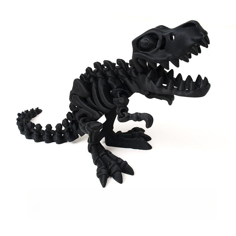 3D Printed Dragon Funny Crafts Model Decoration Fidget Toy Rotatable Tyrannosaurus Rex Skeleton Dinosaur Gift for Kids Birthdays