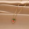 Wind Cute Carrot Necklace Female Senior Personality Trend Versatile Micro Inlaid Pendant Collarbone Chain Jewelry