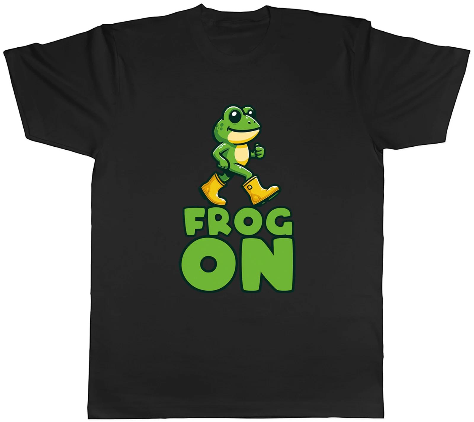Funny Frog On Toad Webbed Amphibian Joke Mens T-Shirt Tee Gift Top XL