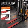 Pallet Fork Extensions, 72" Length 4.5" Width, Heavy Duty Carbon Steel Fork Extensions for Forklifts, 1 Pair Forklift Extensions with Pins, Forklift