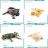 Realistic Reptile Lizard Chameleon Model With Assembleable Chameleon And Gecko Figures For Collectors And Kids