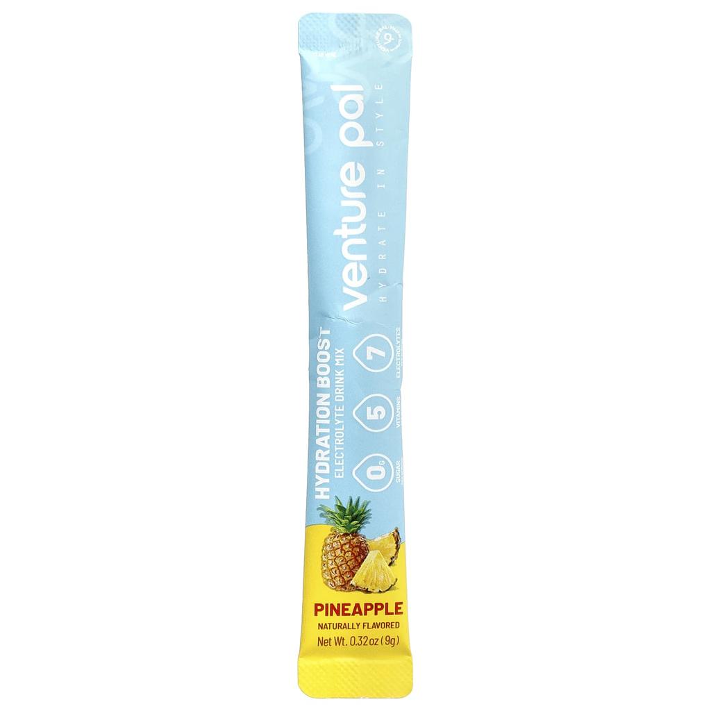 Venture Pal, Hydration Boost, Electrolyte Drink Mix, Pineapple, 16 Stick Packs, 9g (0.32oz) Each