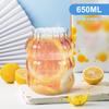 Ripple Shaped Vintage Glass Cups Kit Transparent Glassware Juice Milk Coffee Glasses Cocktail Beverage Cup Kitchen Drinking Mug