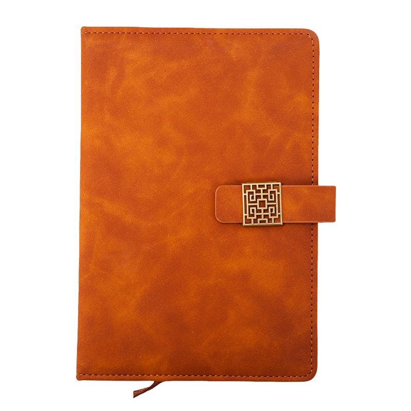 A5 PU Leather Multi-Color Flower Buckle Notebook - Business or Diary Use