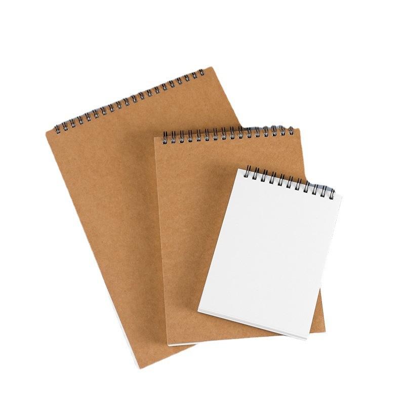 Sketchbook Drawing Book Art Book Hand-drawn Book Blank Thickened Coil Loose-leaf Hard Shell Flip Watercolor Hand