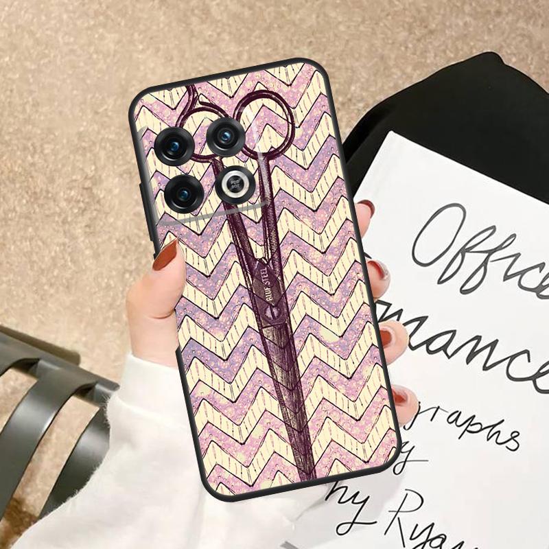 Hair Stylist Scissors Case For OnePlus 15 15R 13R 13 13T 12 12R 11 10 Pro 10T 8T Nord 5 CE 3 2 4 Lite N20 N30 Cover